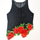 Top La Perla asymmetric mesh - M