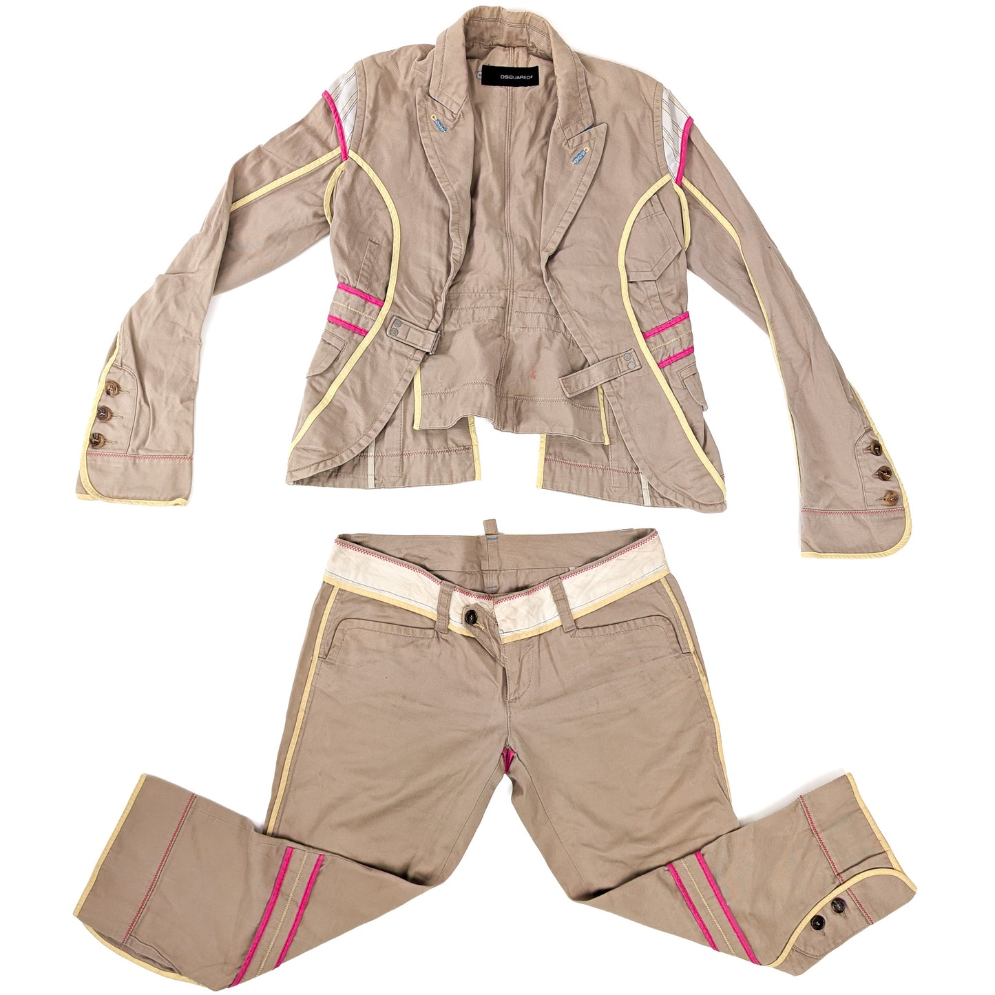 Dsquared2 S/S 2005 jacket and capri pants set - L
