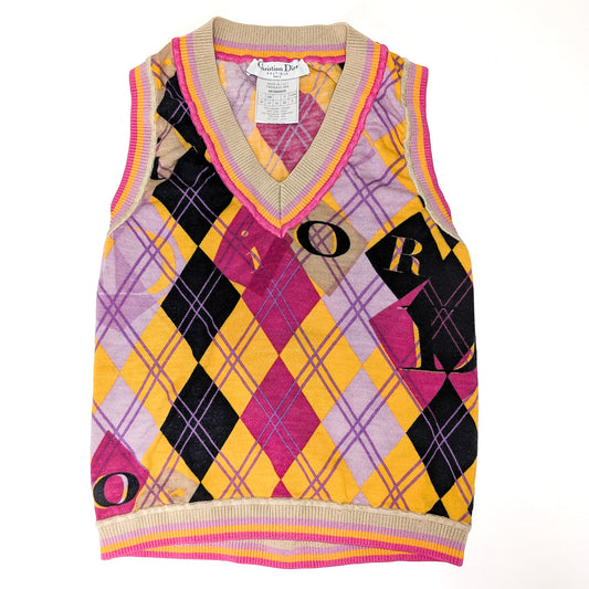 Dior "harlequin" top by Galliano - Golf Collection A/W 2004