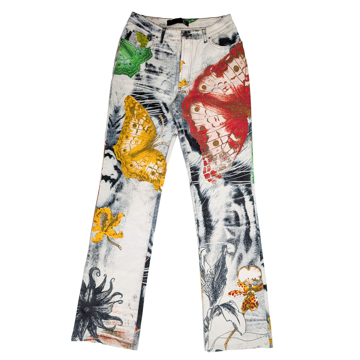 Roberto Cavalli "Butterfly" trousers - M
