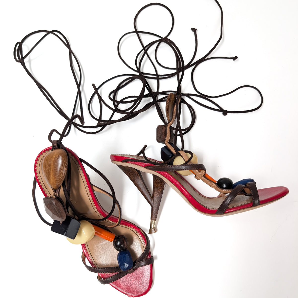 Sandales Dsquared2 talons géométriques S/S 2014 - EU36|3UK|5US