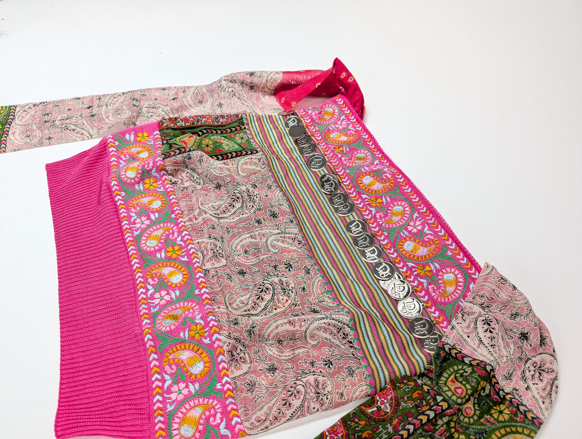 Top motif patchwork de cachemire Dior par Galliano S/S 2004