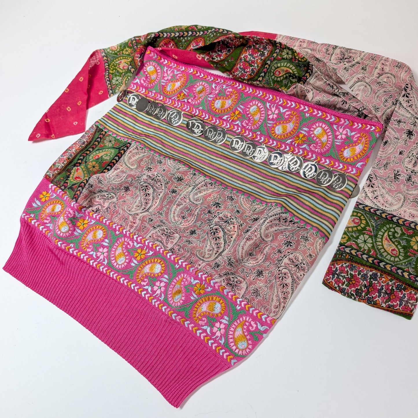 Top motif patchwork de cachemire Dior par Galliano S/S 2004