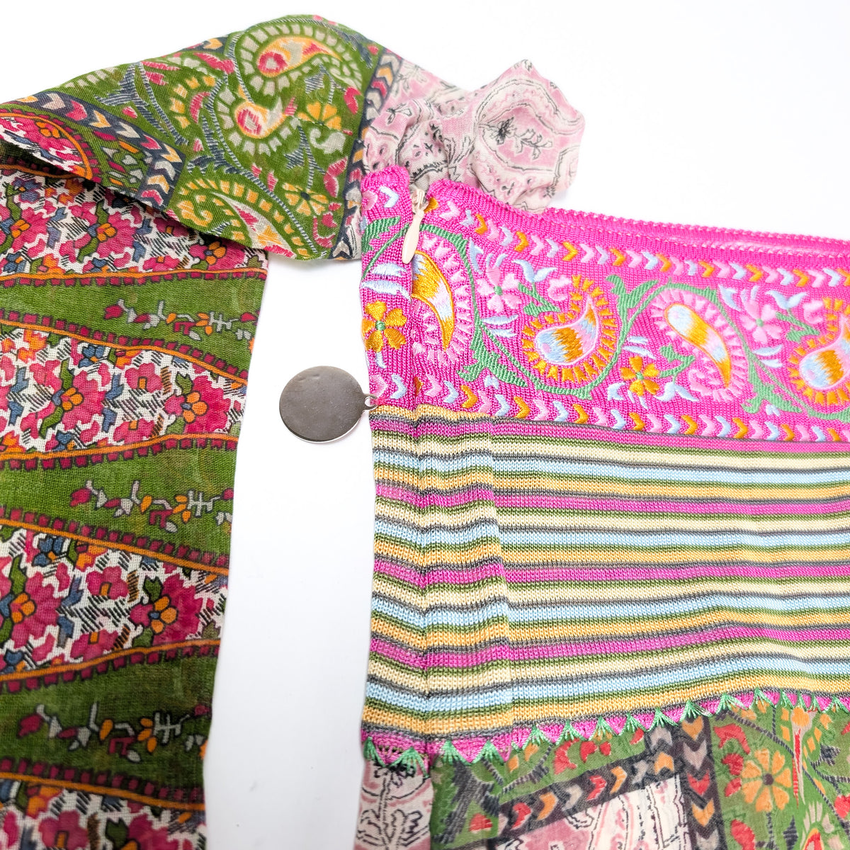 Top motif patchwork de cachemire Dior par Galliano S/S 2004