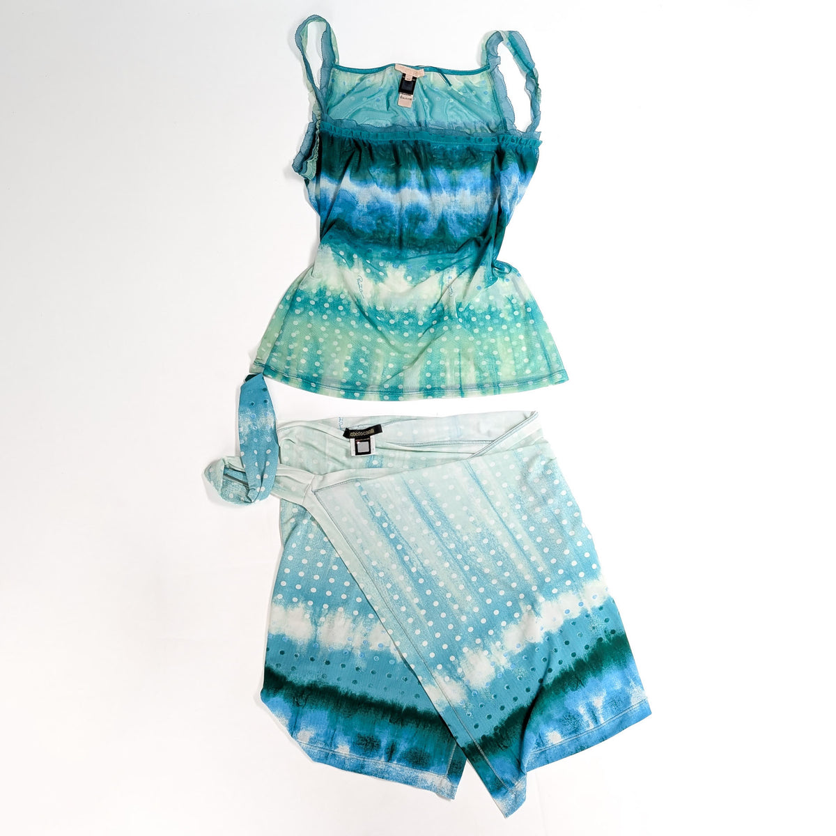 Roberto Cavalli sarong and top set