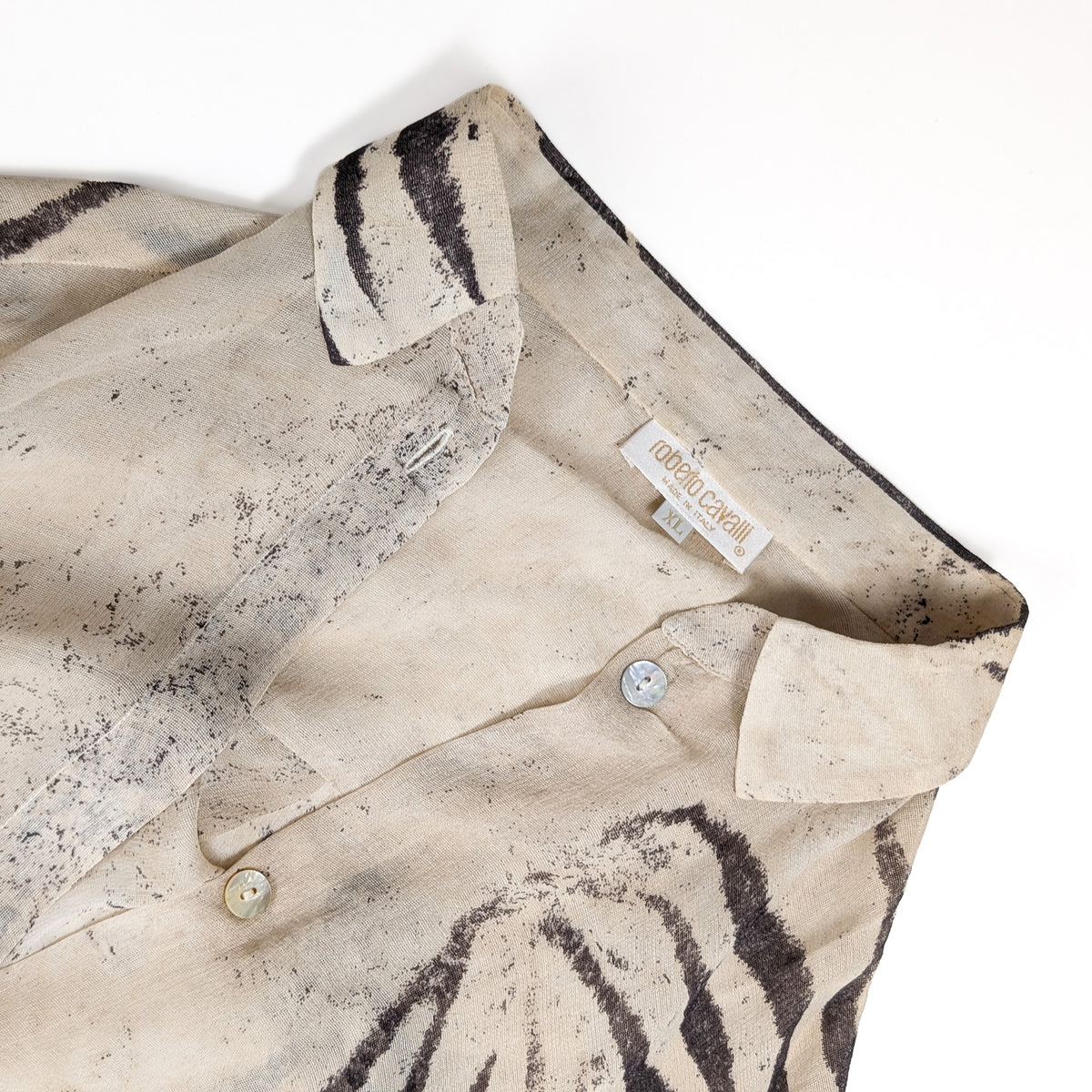 Chemise en soie Roberto Cavalli
