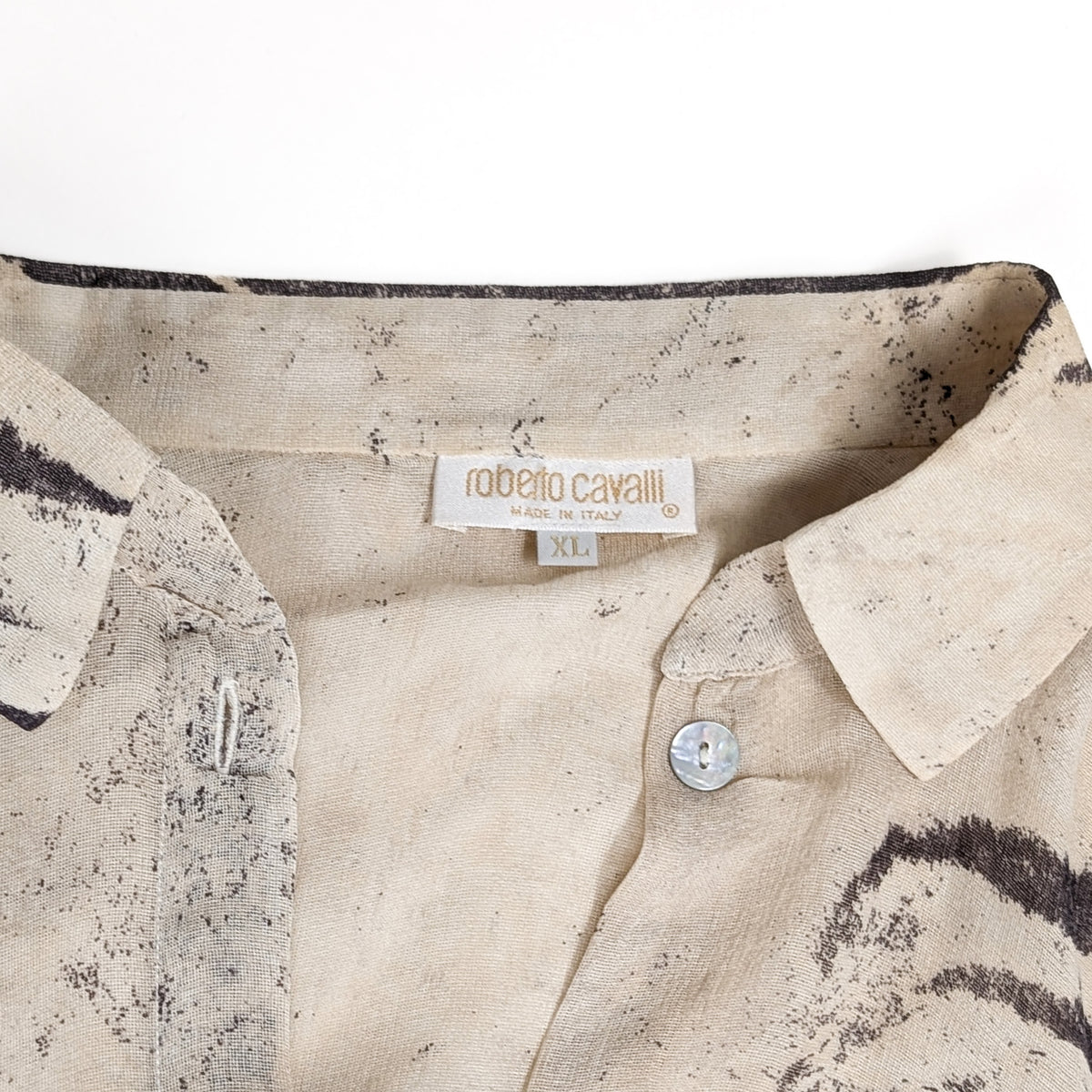 Chemise en soie Roberto Cavalli