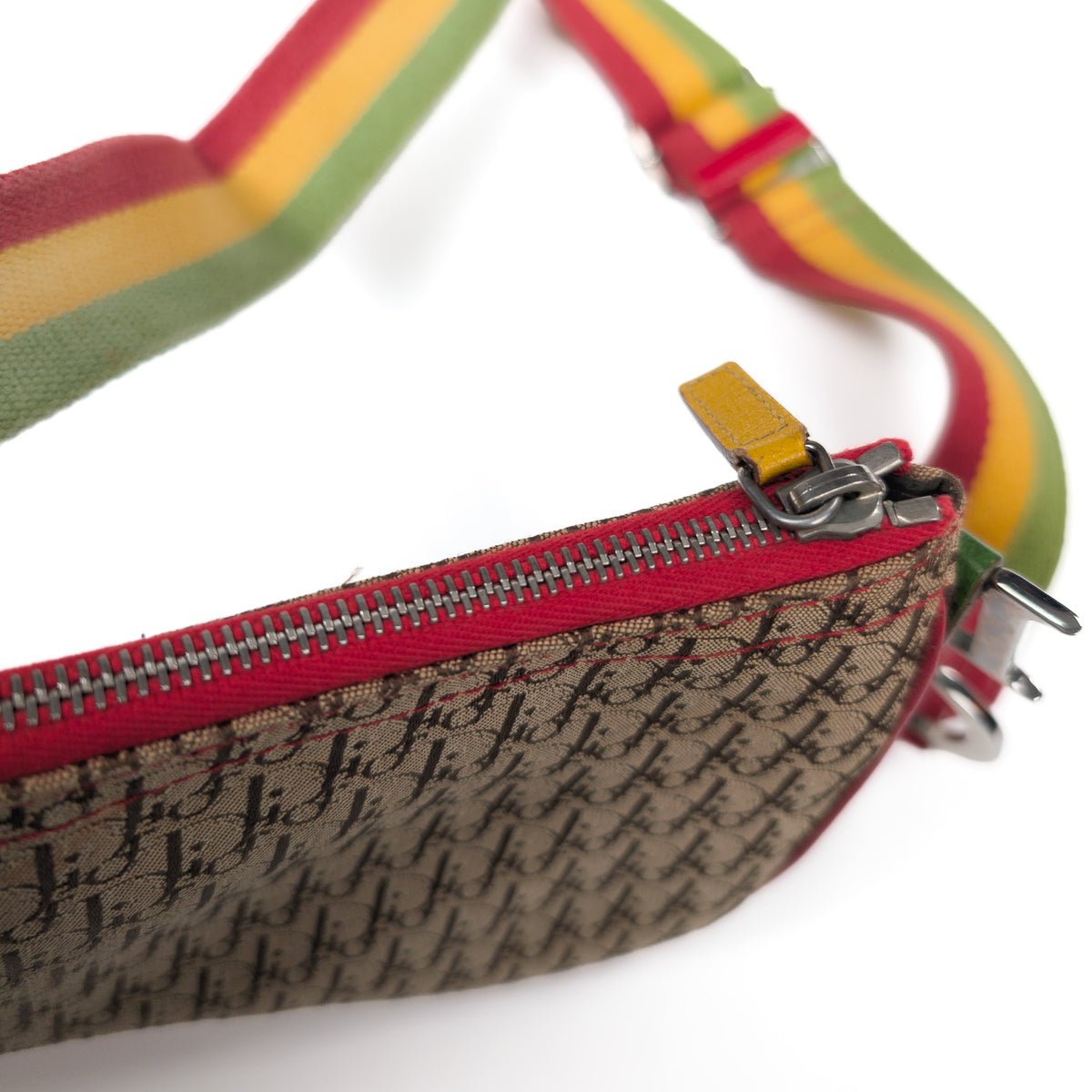 Sac en bandoulière Saddle Rasta Dior par Galliano