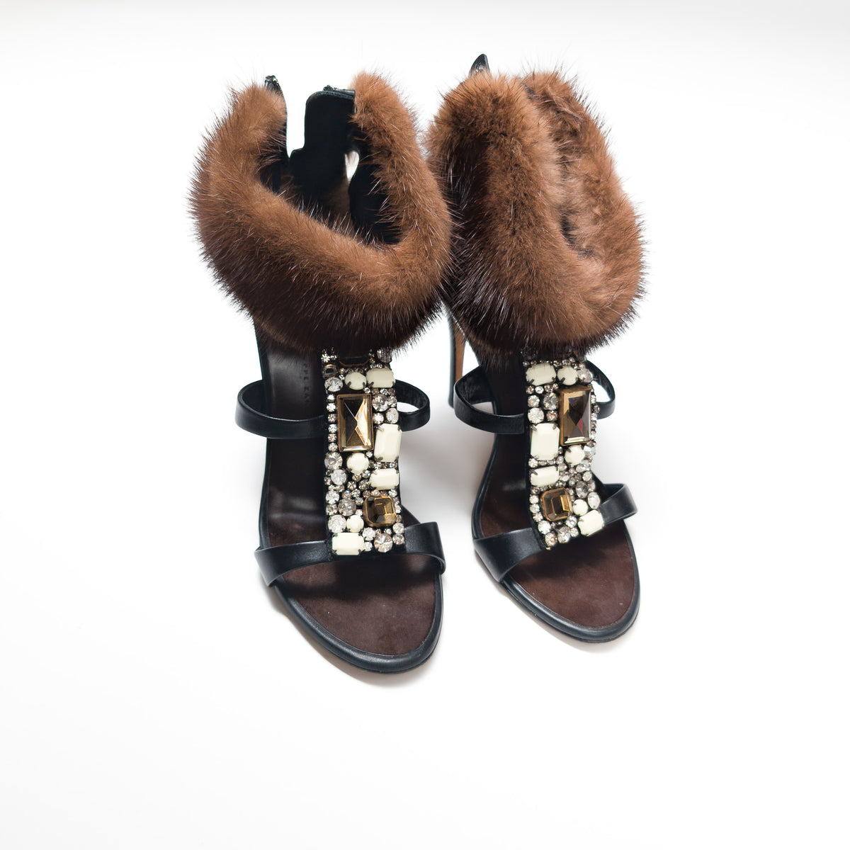 Sandales à fourrure Giuseppe Zanotti - EU38|UK5|US7
