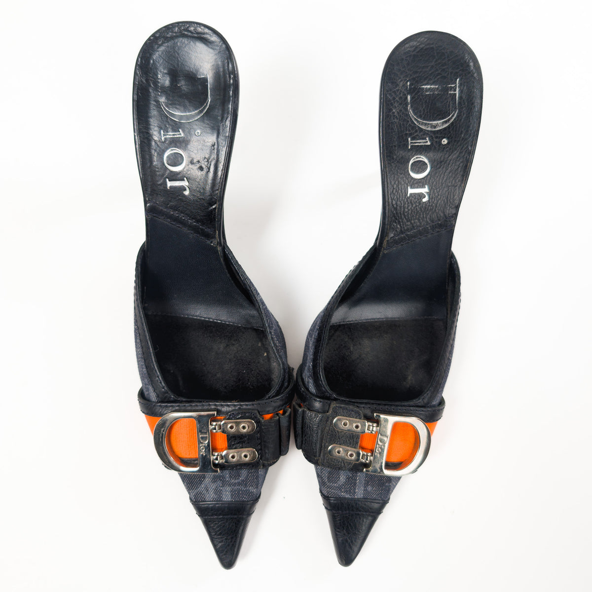 Mules monogramme Dior by Galliano 2006- EU38|5UK|7US