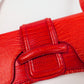 Sac Roberto Cavalli en cuir rouge vermillon