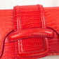 Sac Roberto Cavalli en cuir rouge vermillon