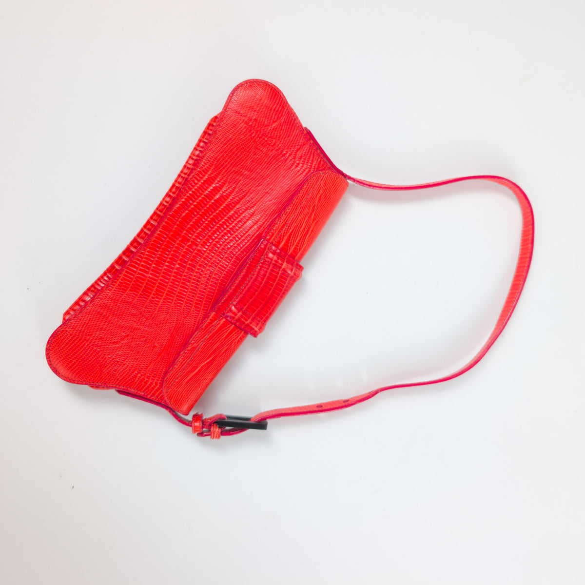 Sac Roberto Cavalli en cuir rouge vermillon