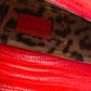 Sac Roberto Cavalli en cuir rouge vermillon