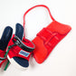 Sac Roberto Cavalli en cuir rouge vermillon