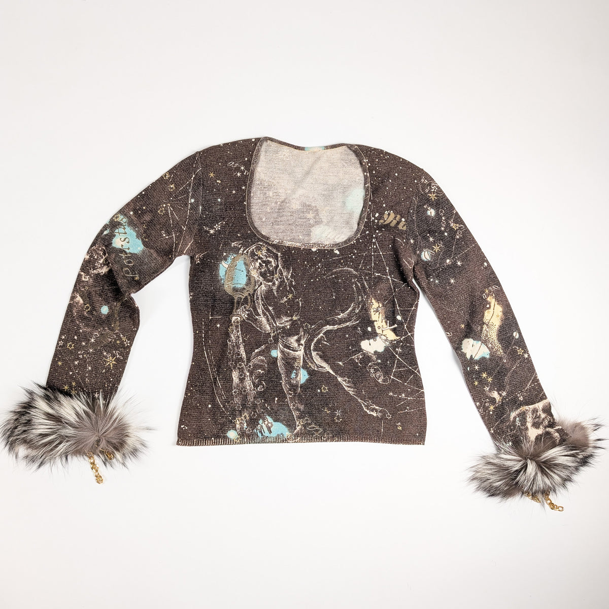 Pull imprimé Constellation du zodiaque Roberto Cavalli - AW2003