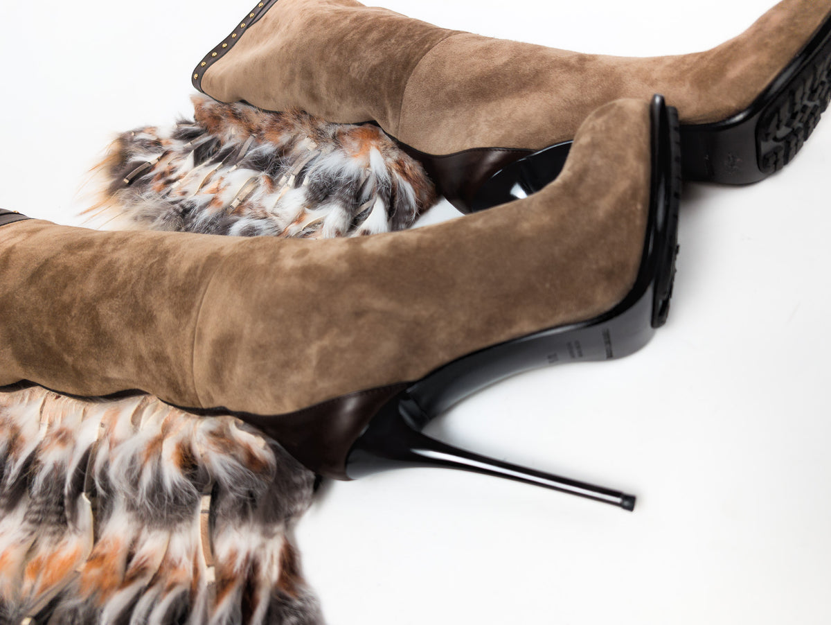 Gianmarco Lorenzi fur boots - EU37.5|4.5UK|6.5US