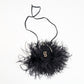 John Galliano feather bag
