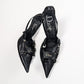 Slingback Dior par Galliano bondage F/W 2003 - EU38|UK5|US6