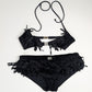 Black Dior by Galliano "Peace and Love" bikini, S/S 2005