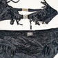 Black Dior by Galliano "Peace and Love" bikini, S/S 2005