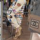 "J'adore John Galliano" monogram print trousers