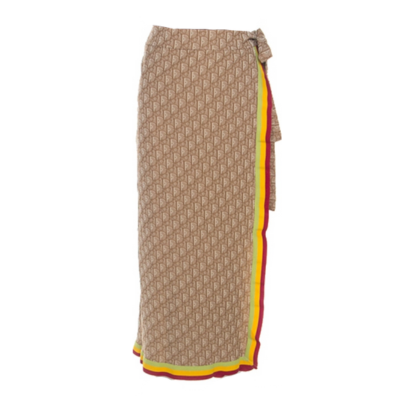 Dior by John Galliano Monogram Rasta Long Pareo Skirt S/S2004