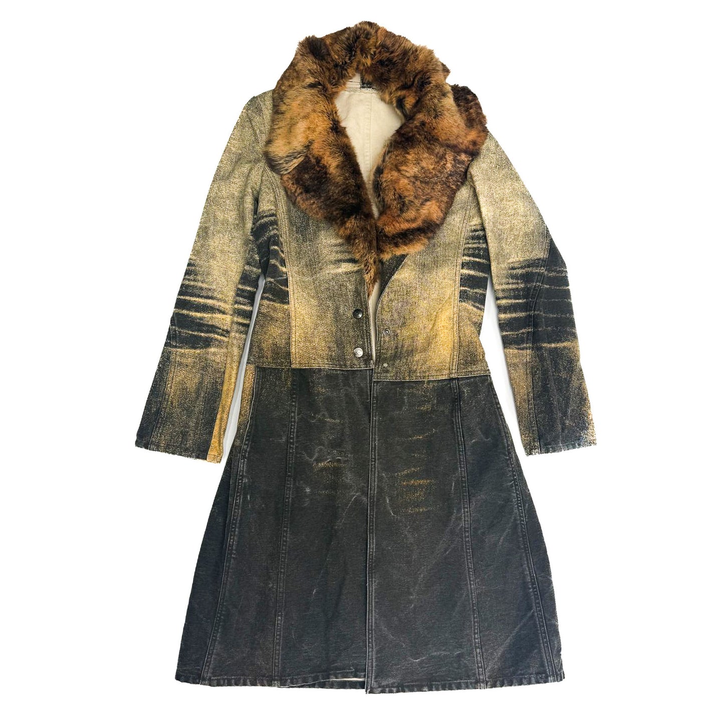 Manteau cintré fourrure Roberto Cavalli - S