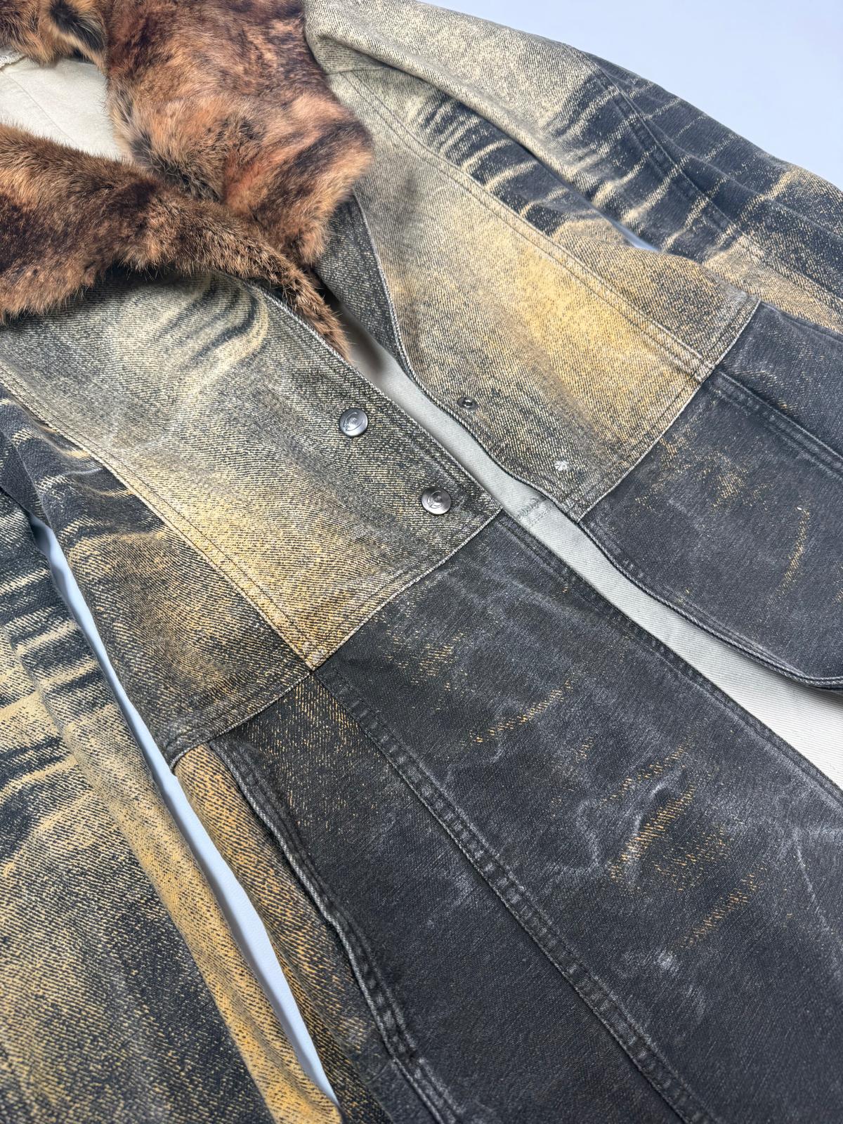 Manteau cintré fourrure Roberto Cavalli - S