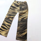 Roberto Cavalli tiger print jeans trousers - L