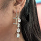 Boucle d'oreille pendantes strass Dior par Galliano