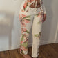 Ensemble cardigan et pantalon Roberto Cavalli fleur - L