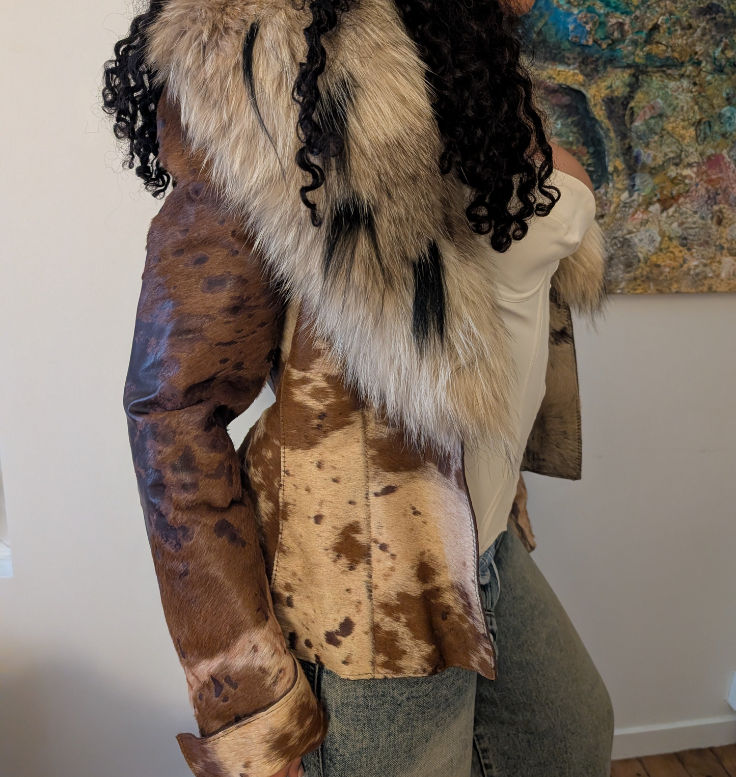 Veste Vintage fourrure