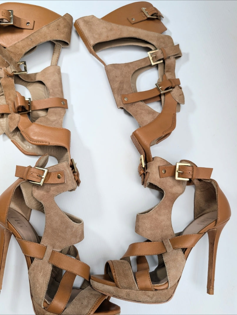 Sandales gladiateur hautes Hervé Leger - EU37|UK4|US6