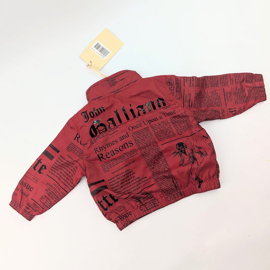 Veste John Galliano monogramme "journal" - 6m
