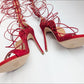 Dsquared2 Red Riri Sandals - EU38|UK5|US7