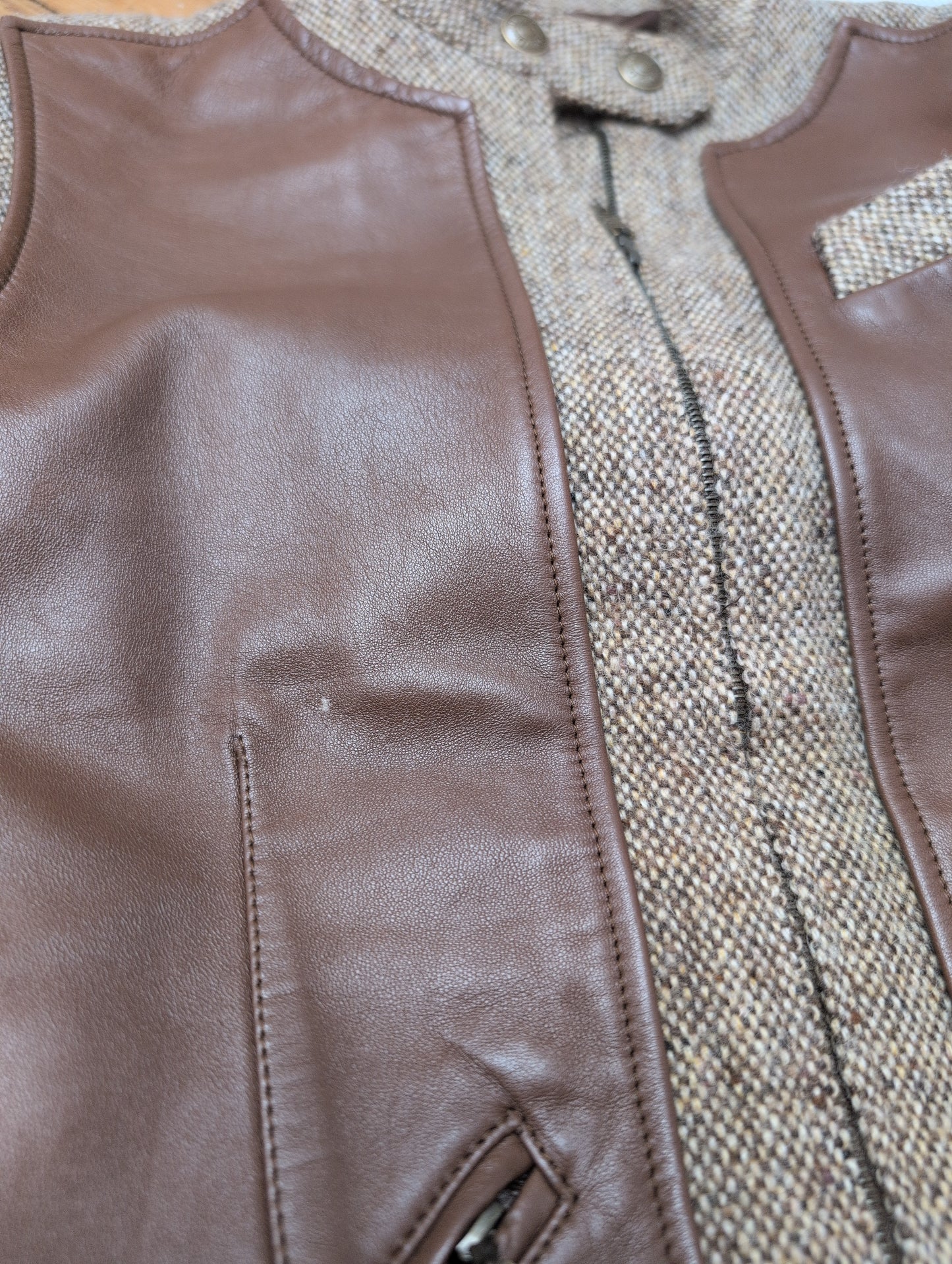 Veste Dior cuir Galliano F/W 2004