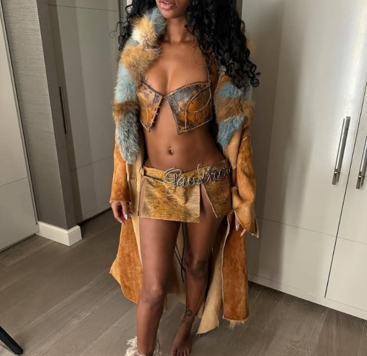 Roberto Cavalli fur coat