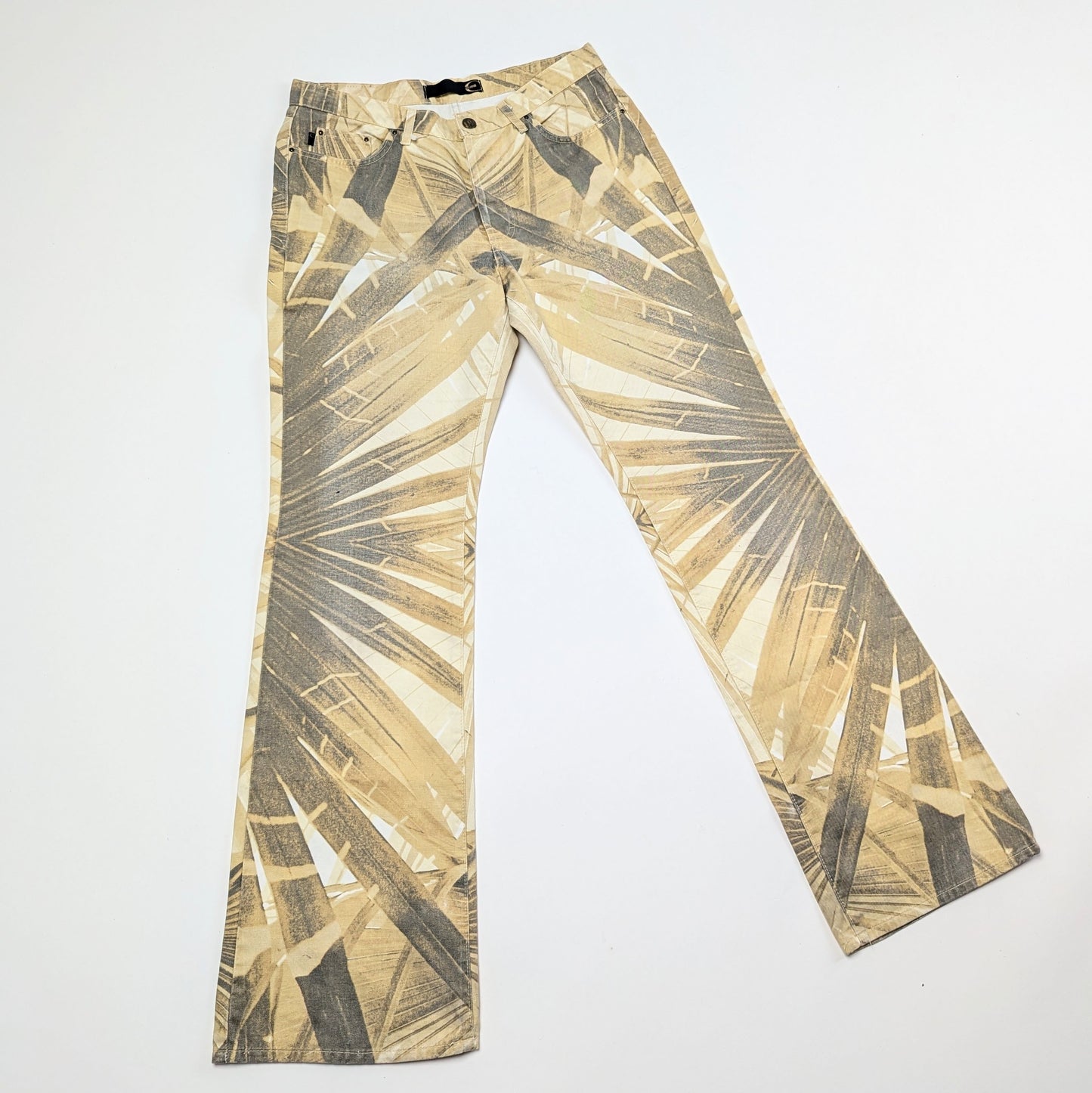 Roberto Cavalli bamboo pattern jeans - M/L