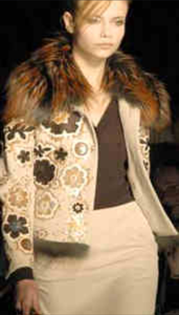 Veste en fourrue Barbara Bui S/S 2004