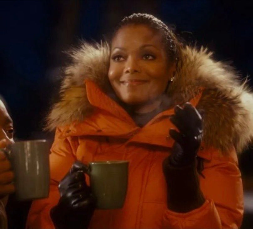 Dsquared2 short red fur puffer jacket