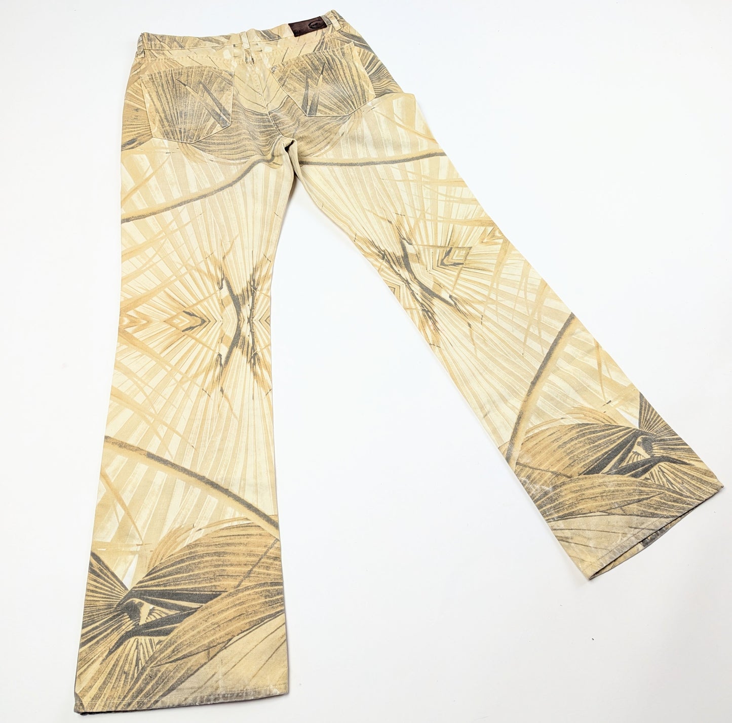 Roberto Cavalli bamboo pattern jeans - M/L