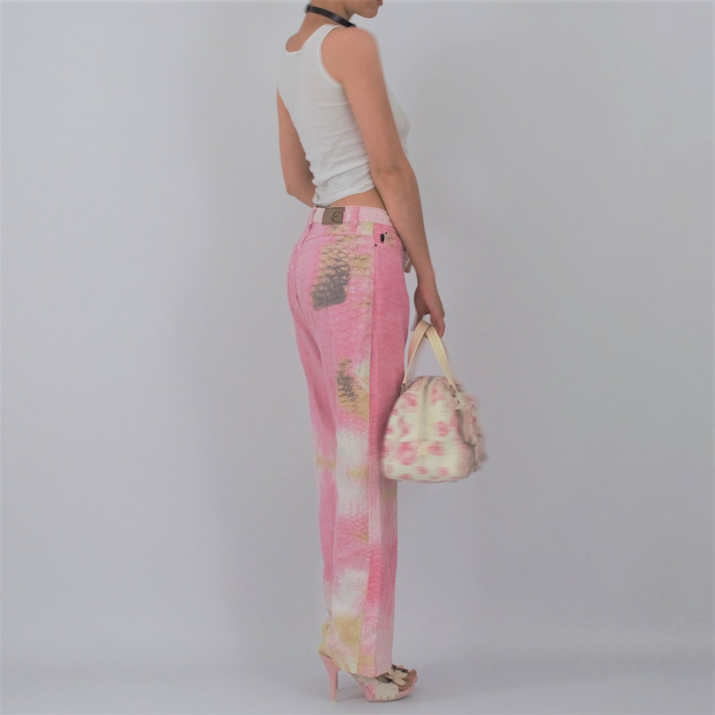 Jeans python Rose Doré Just Cavalli - M/L