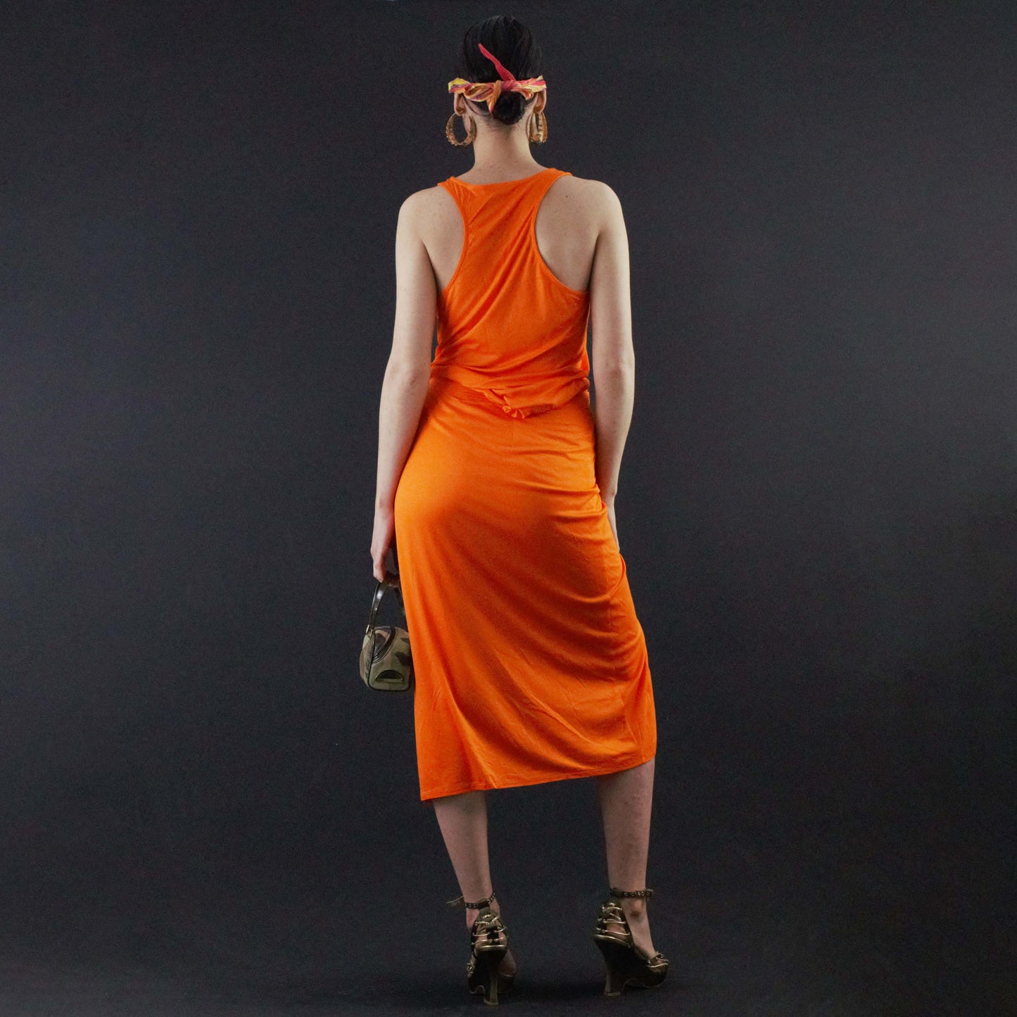 Ensemble paréo orange Dior par Galliano S/S 2006