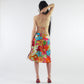 Dior multicolored floral pattern swimsuit and sarong set by Galliano