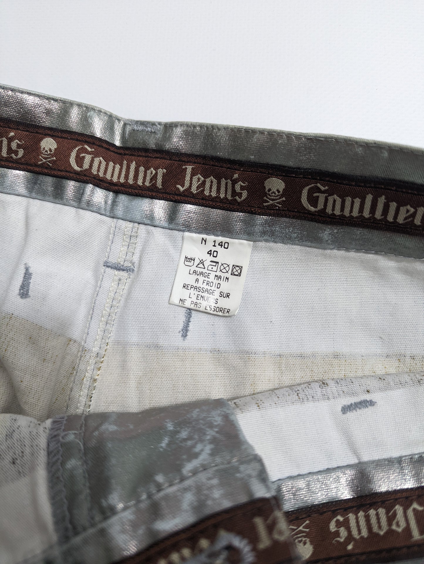 Pants Collection 99 Denim Illusion Pants trompe l'oeil Jean-Paul Gaultier