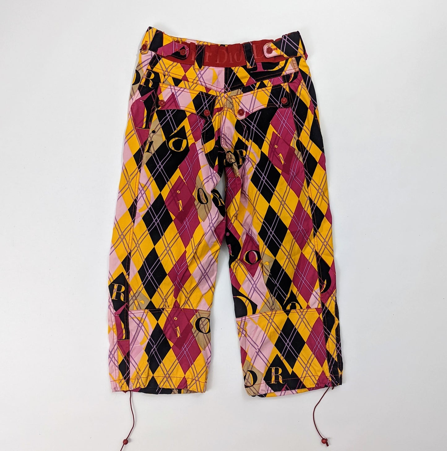 Pantalon 7/8ème motif Arlequin Dior par Galliano - A/W2004 - S/M