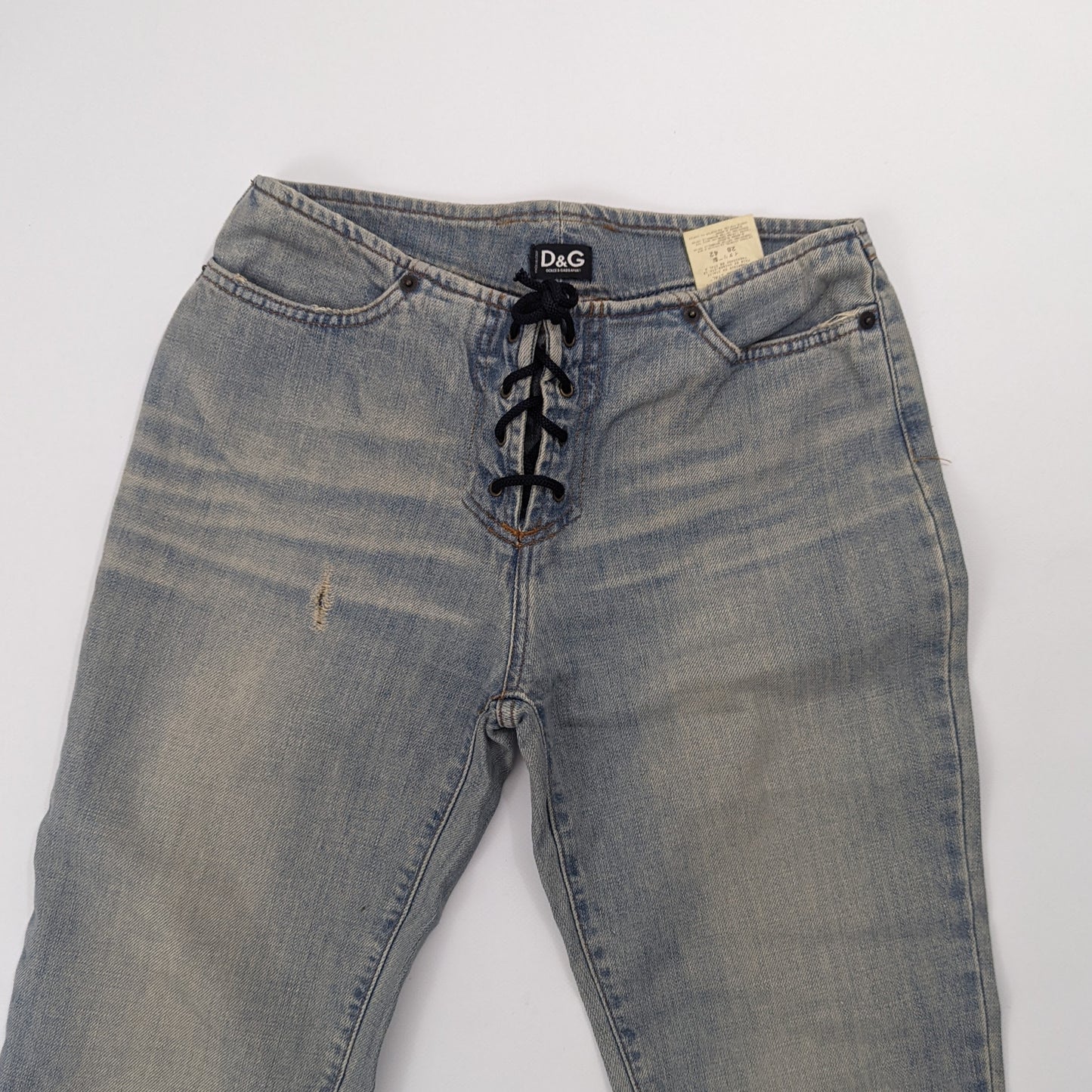 Dolce & Gabbana S/M lace-up jeans