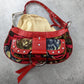 Dolce & Gabbana red patent leather handbag