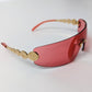 Lunettes de soleil “delirium” rose